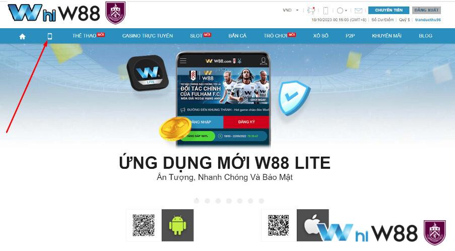 Hướng Dẫn Tải App W88 Cho điện Thoại Android – Ios